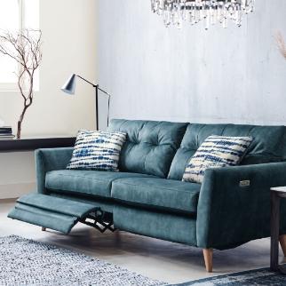 French connection recliner sofa shop