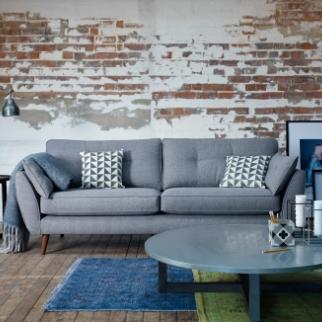 French connection blue sofa sales