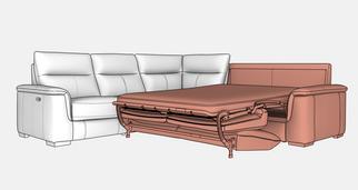 Corner sofa bed