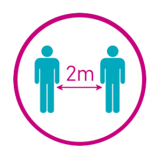 Keeping 2m apart from customers and colleagues
