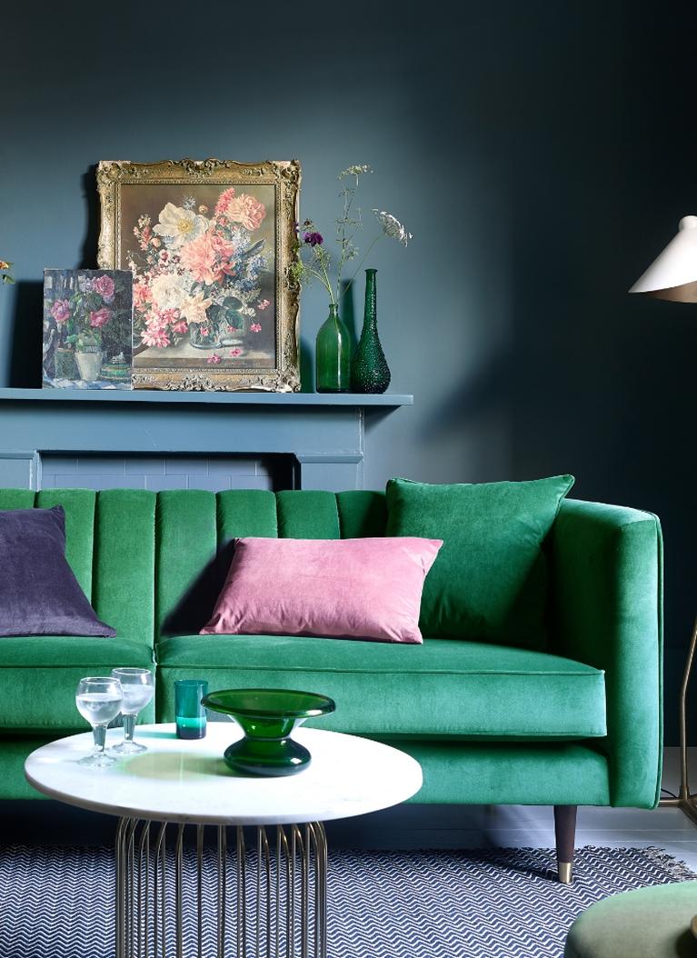 Swoon green store sofa