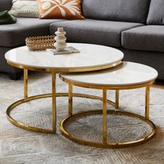 halo gold nest tables