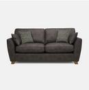 dark brown faux leather sofa 