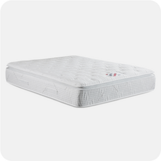 a shot of a small double mattress
