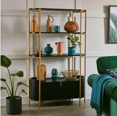 shop by room category with the cosma shelving unit