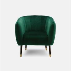 velvet green avvent chair with black and gold metal legs
