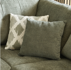 green and pattern scatter cushions 