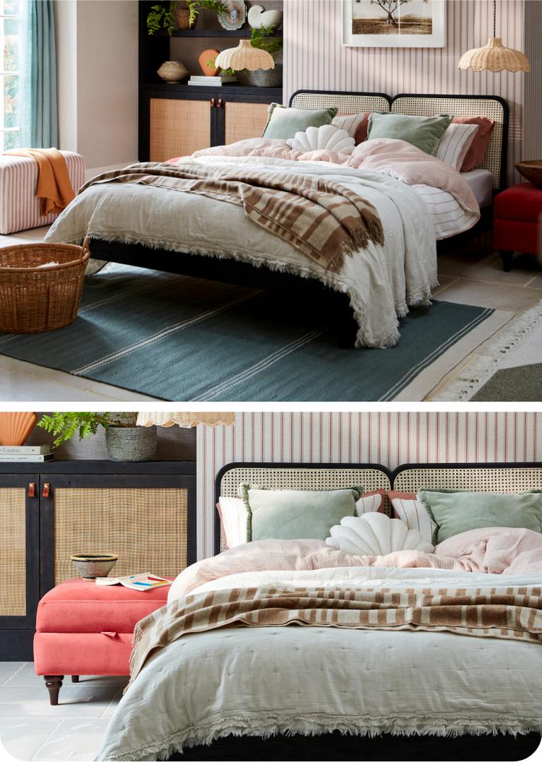 calm beach trend with the carlow bed