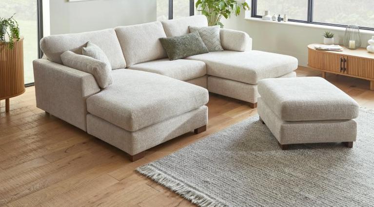 u shaped sofa layouts with the essie