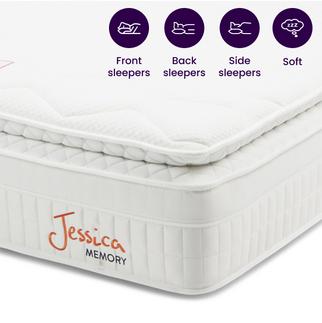 close up of a soft mattress with additional pillowtop for extra support