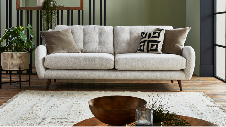 sage green living room with french connection new camden sofa