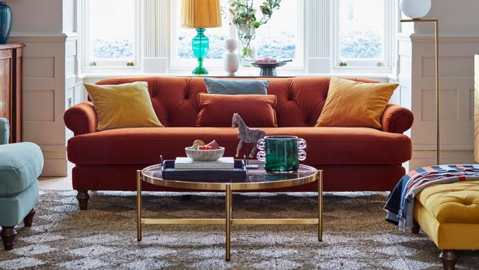 maximalist living room ideas with the country living kirkton sofa