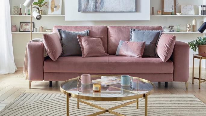 5 pink living room ideas with the house beautiful darcy sofabed