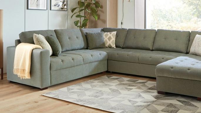 sage green living room ideas with the gather sofa