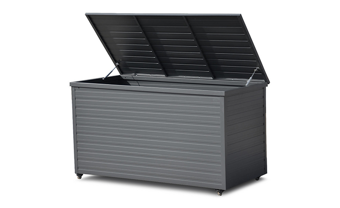 Dark grey outdoor storage box