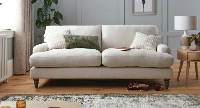 summer decor ideas with the livie cream sofa