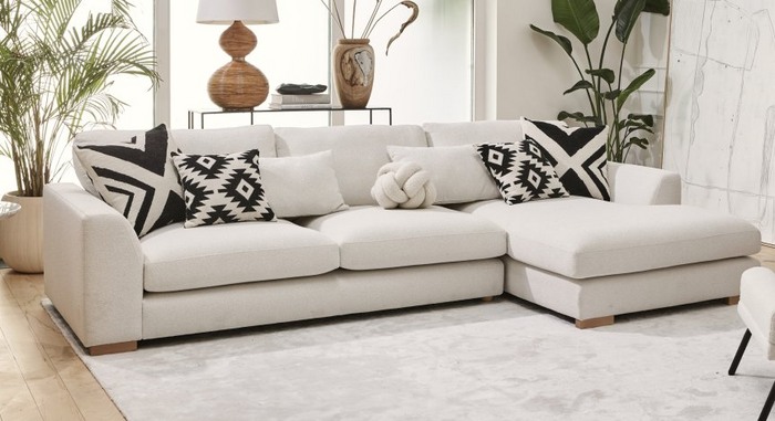summer decor ideas with the calix white sofa