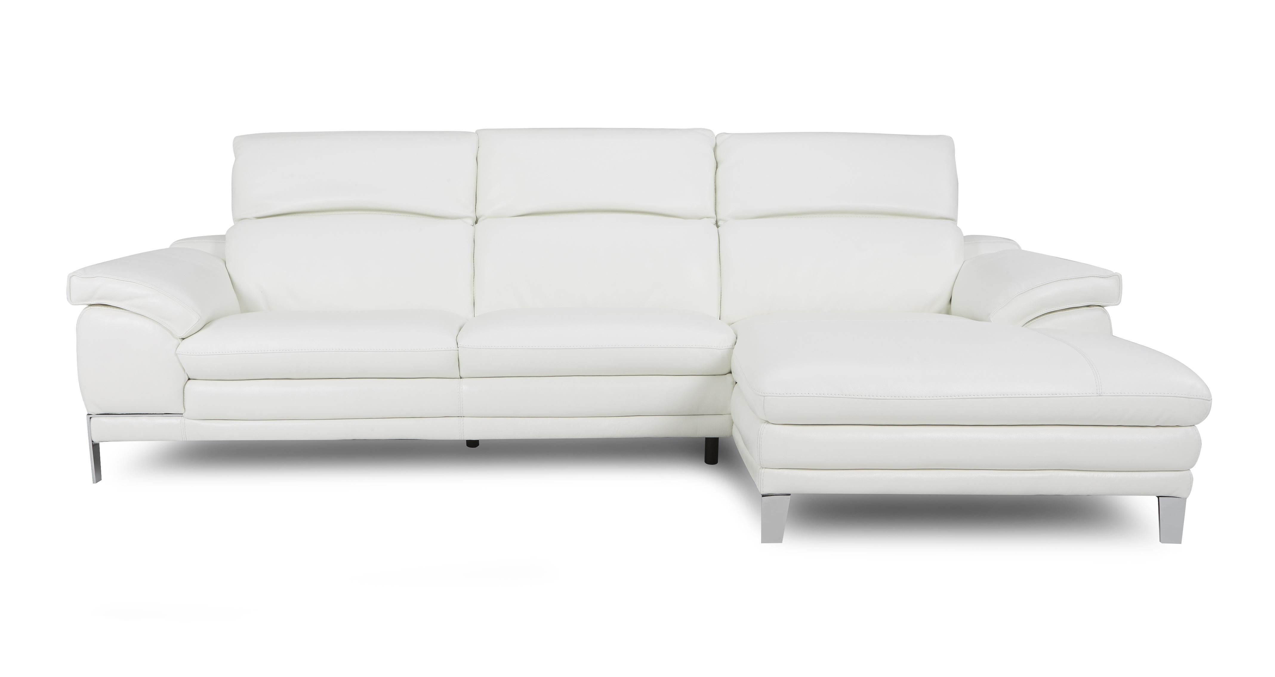 Dfs cream store leather corner sofa