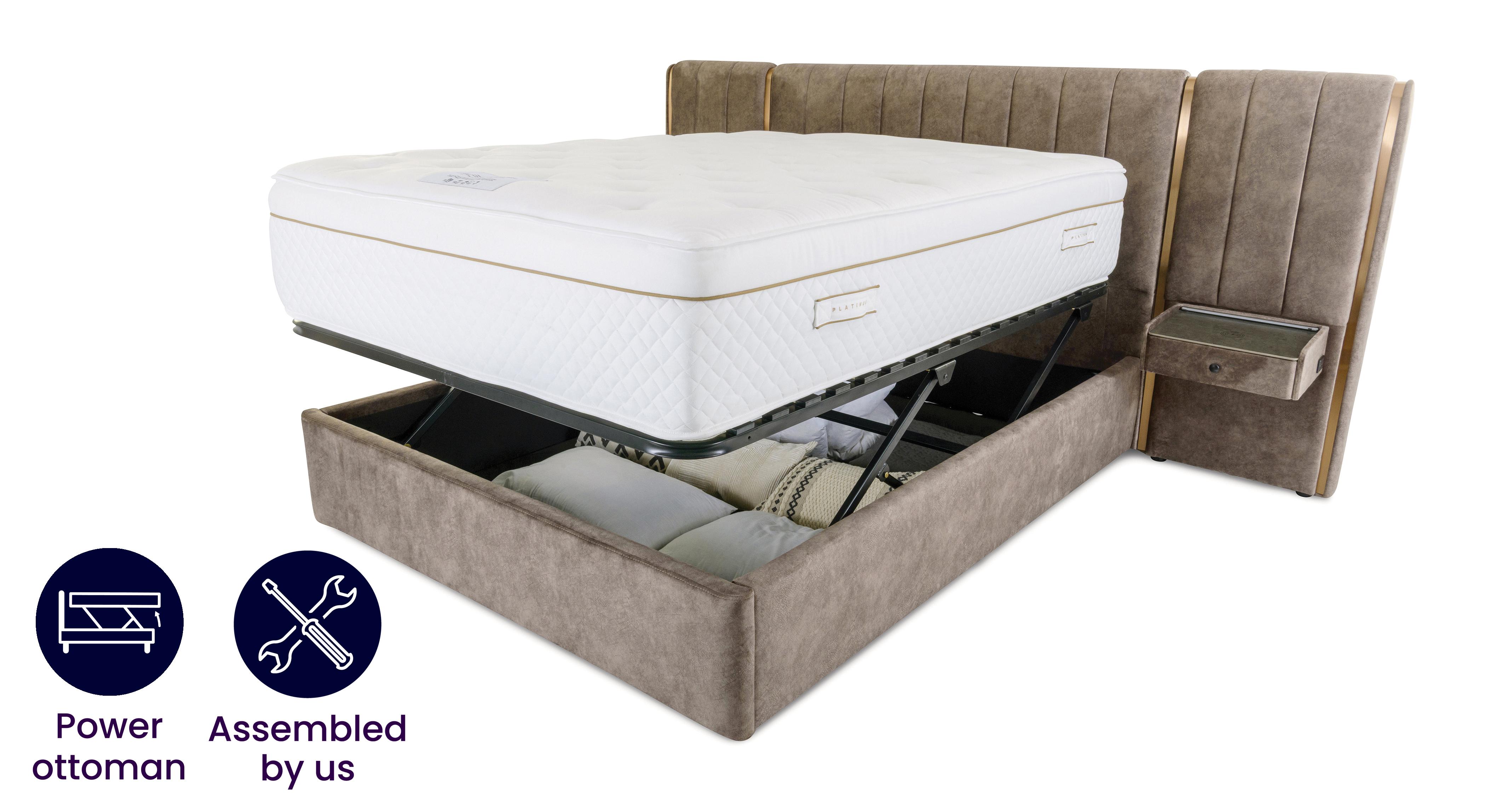 Double Power Ottoman Hotel Bed