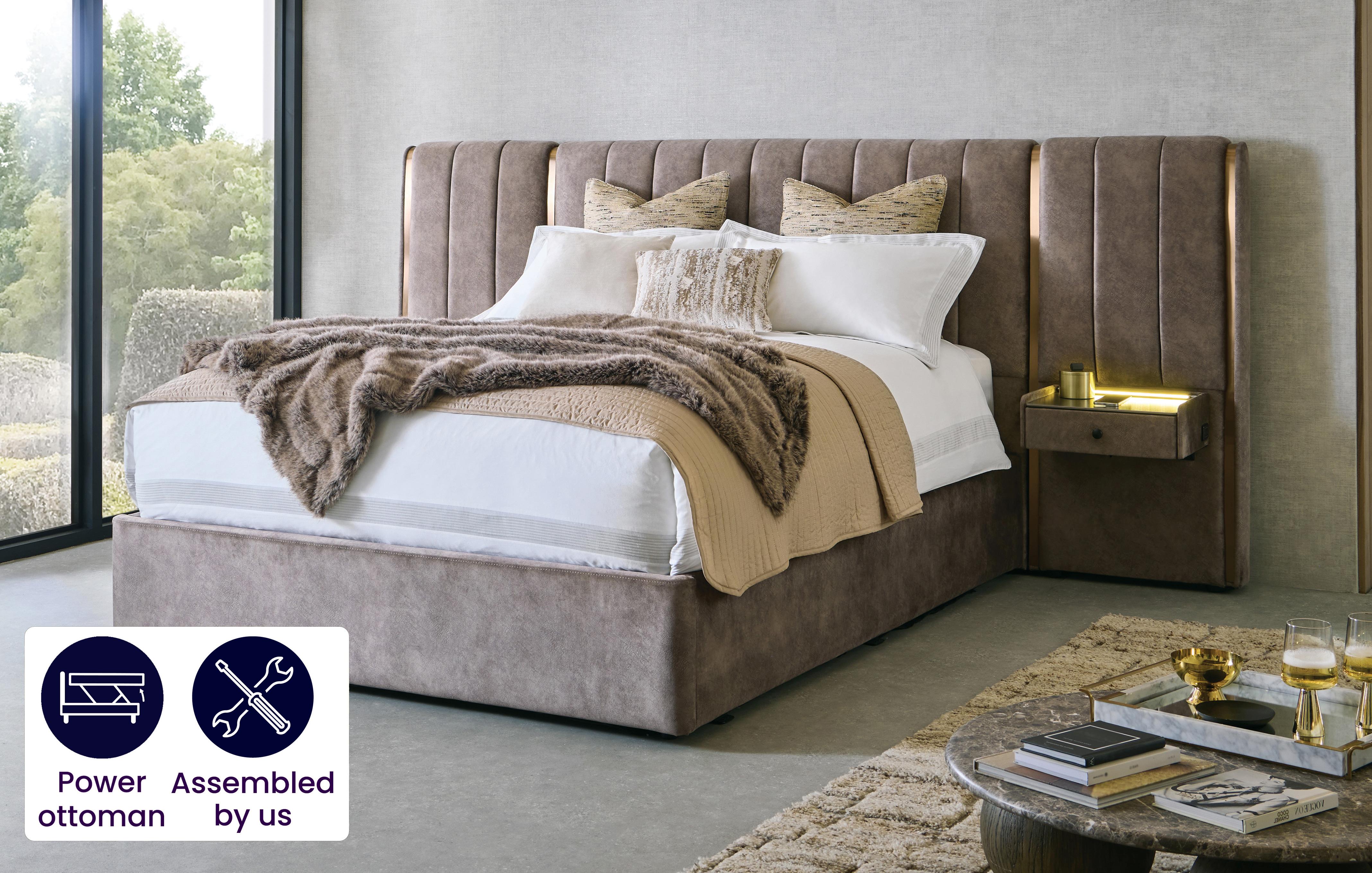 Double Power Ottoman Hotel Bed