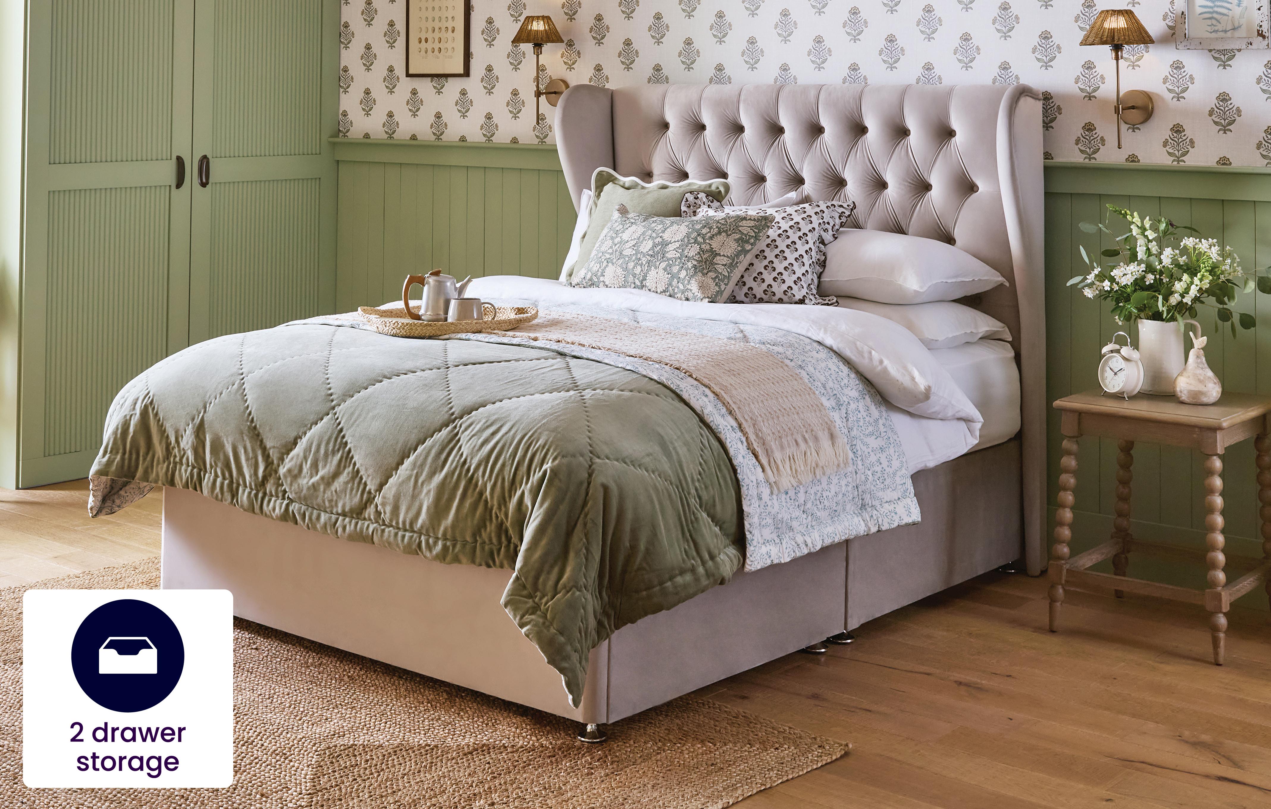 Double 2 Drawer Bedframe