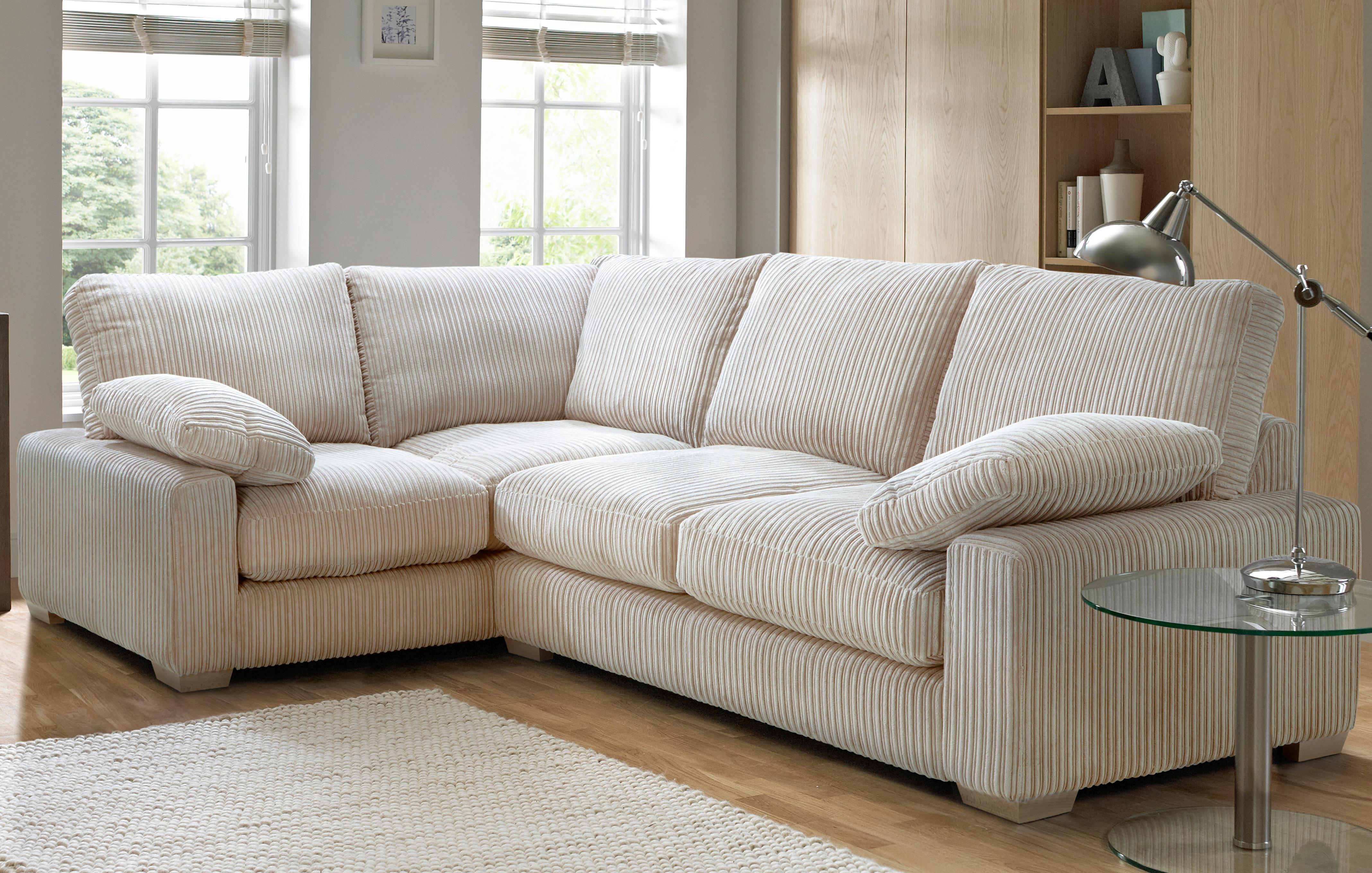 Cassie Mink Cord Fabric L Shape Corner Sofa LHF atelieryuwa.ciao.jp