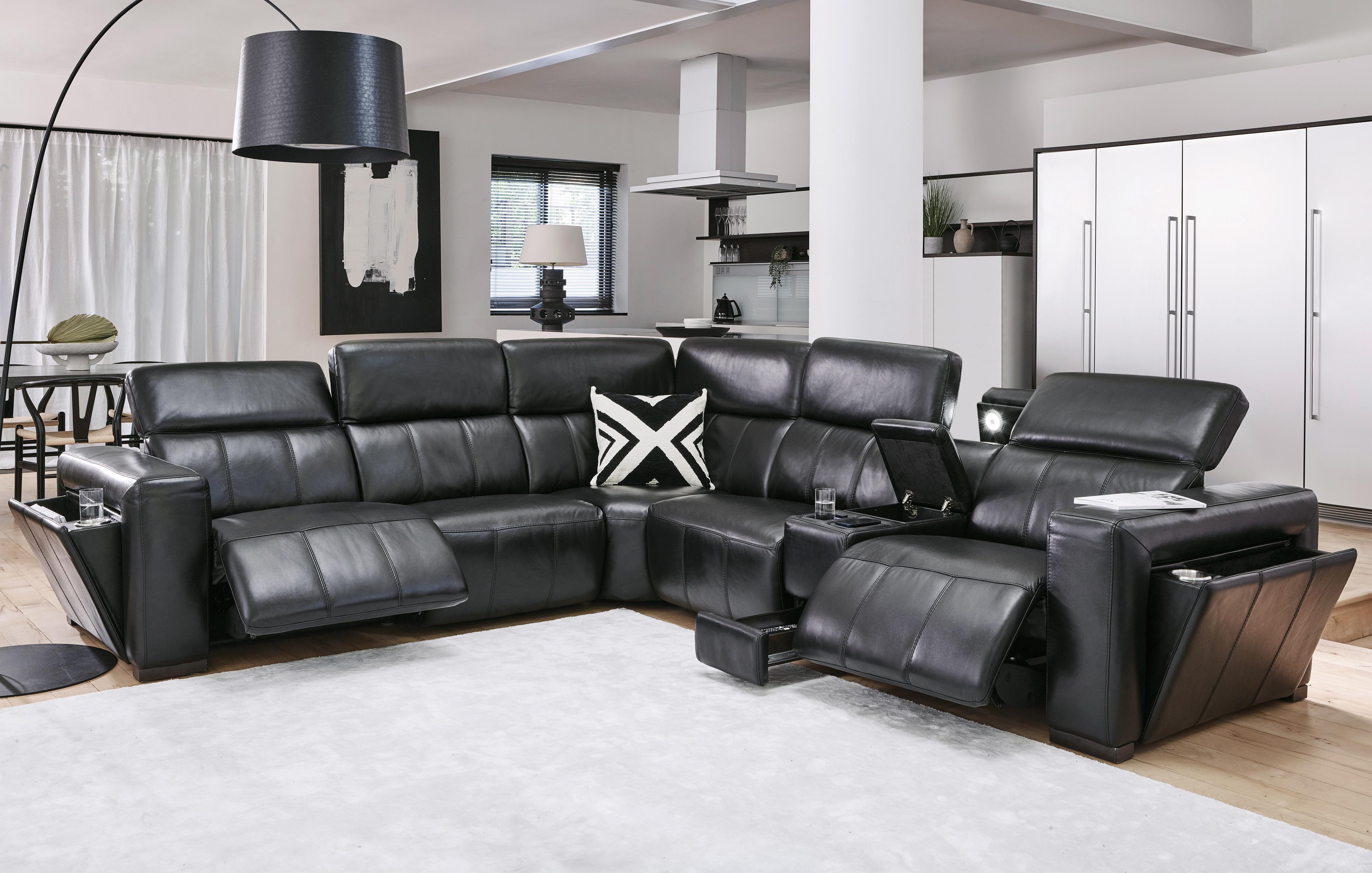 DFS Hackney - Graphite  Leather sofa living room, Modern leather