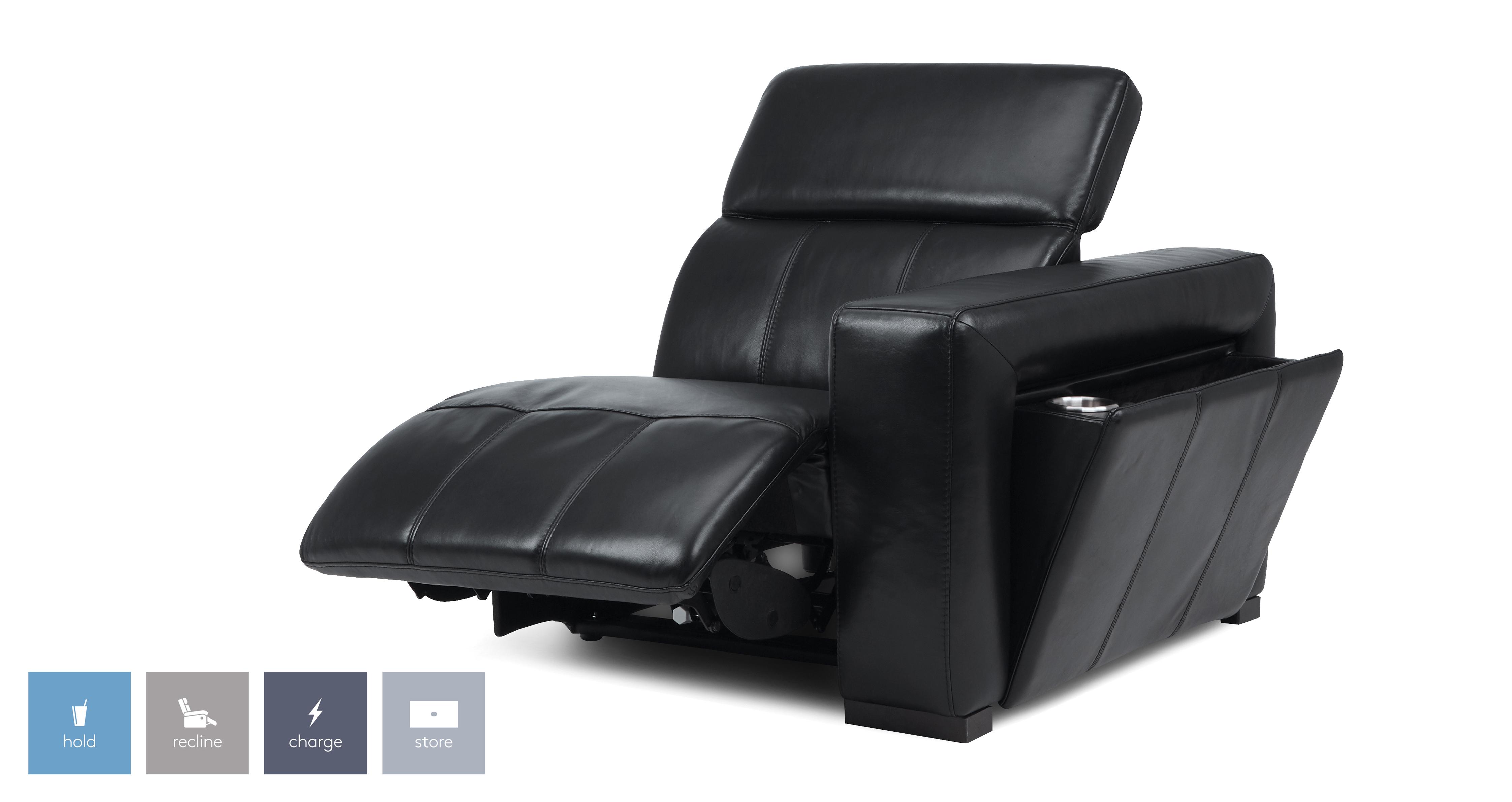 Crusade Right Hand Facing 1 Seat Power Recliner And Power Headrest With