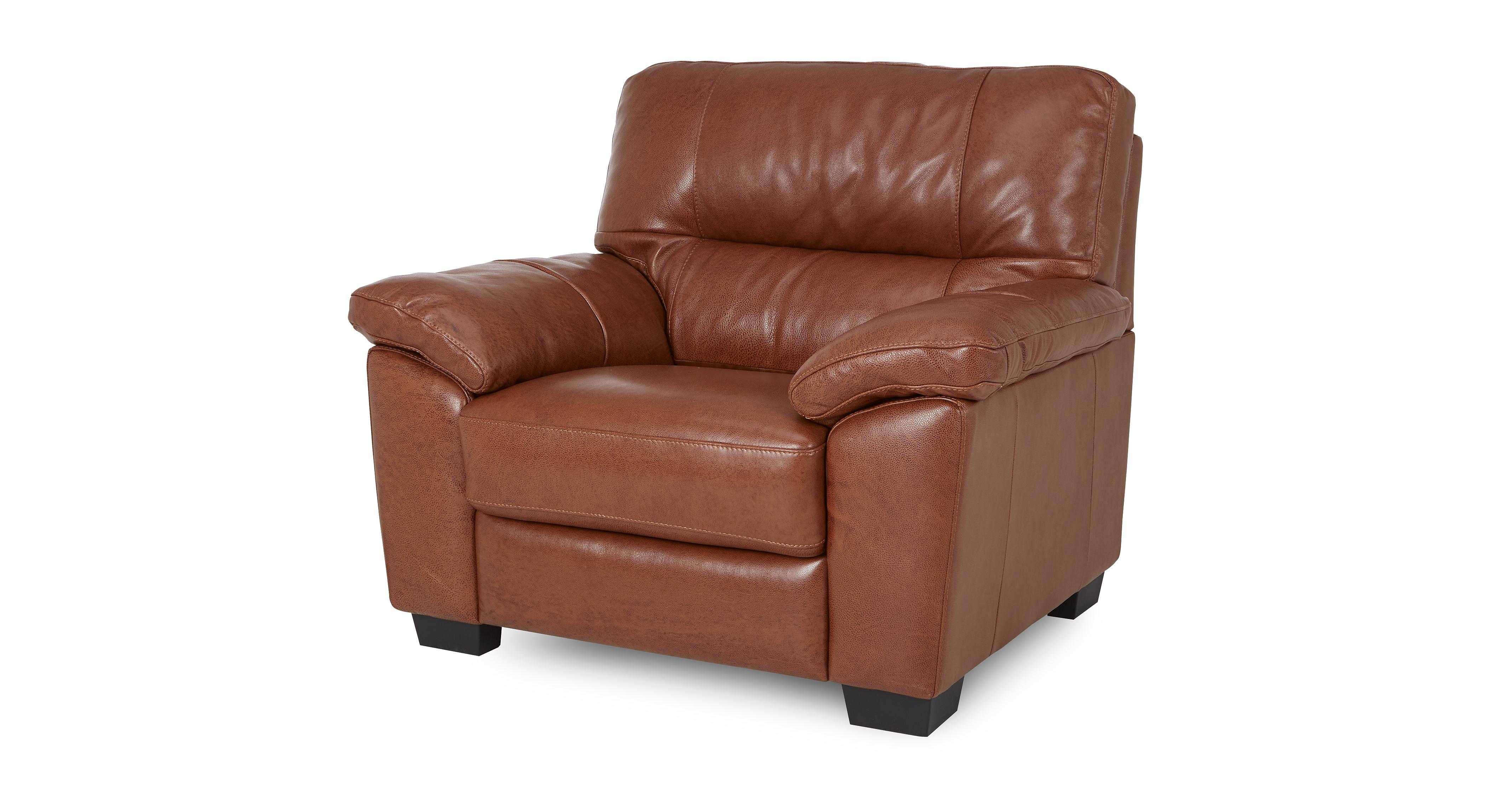 Dfs leather deals armchairs