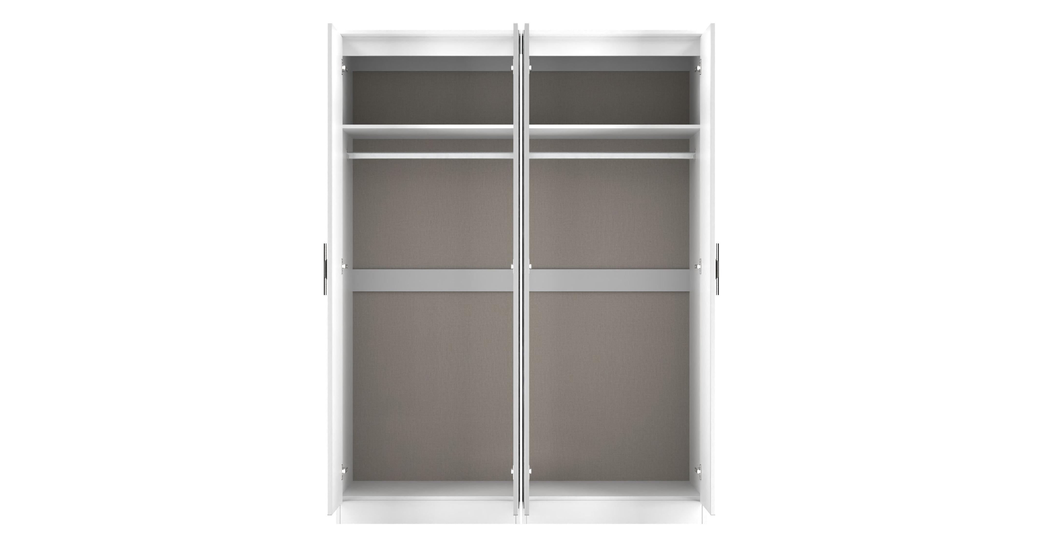 Dalston Tall 4 Door Double Mirror Wardrobe | DFS