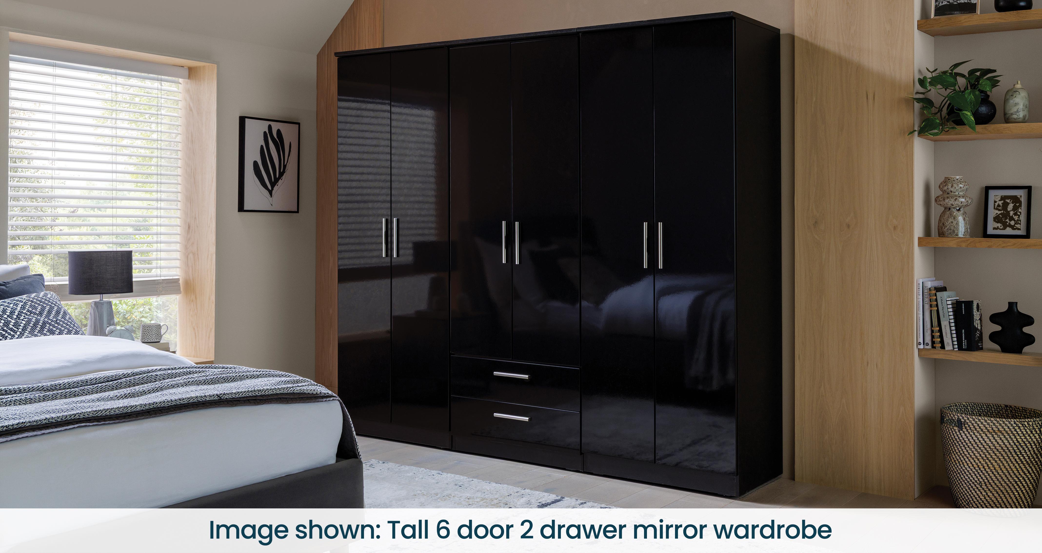 Dalston Tall 5 Door 2 Drawer Wardrobe | DFS