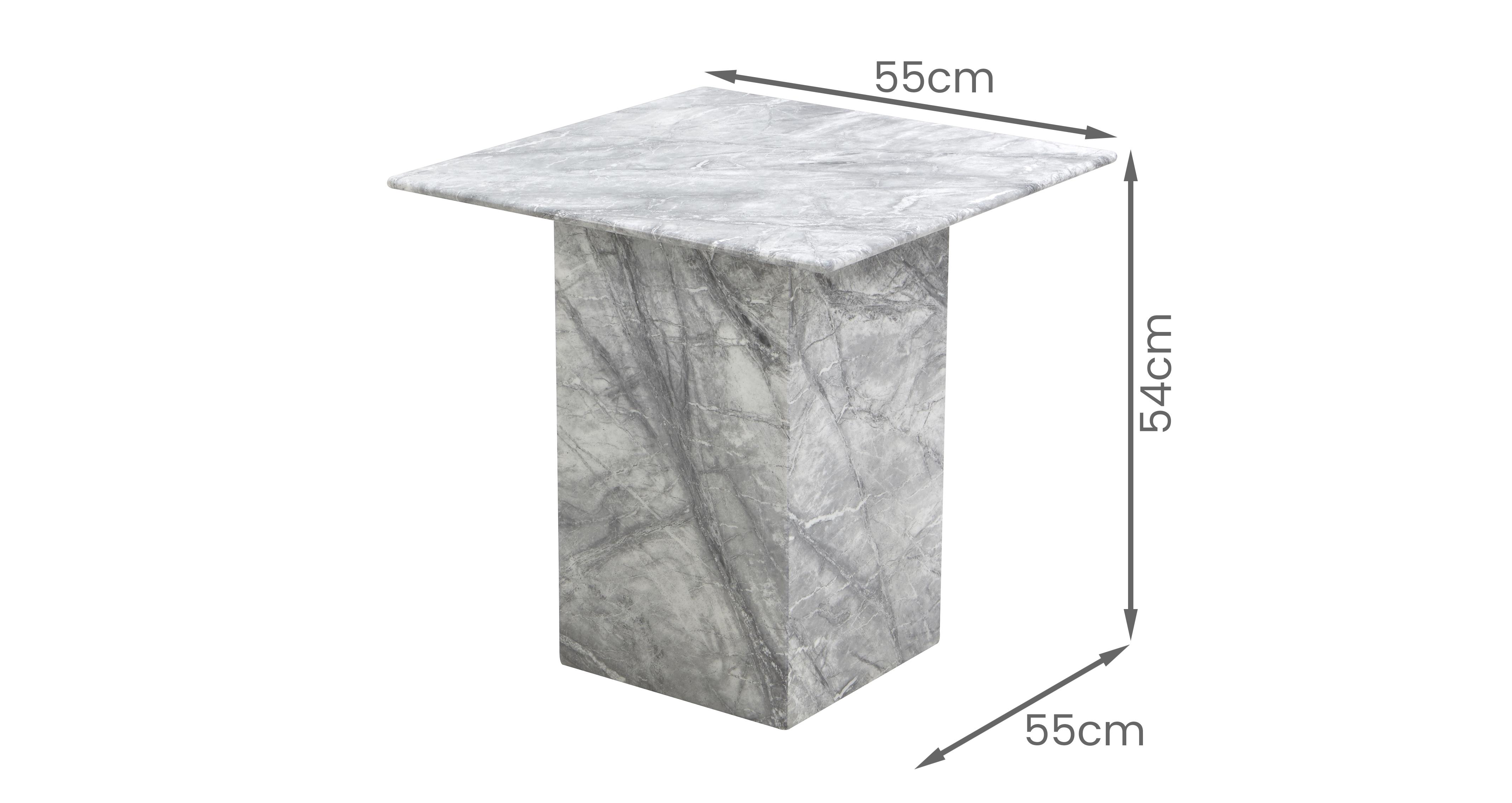 Damara Lamp Table in Damara Grey
