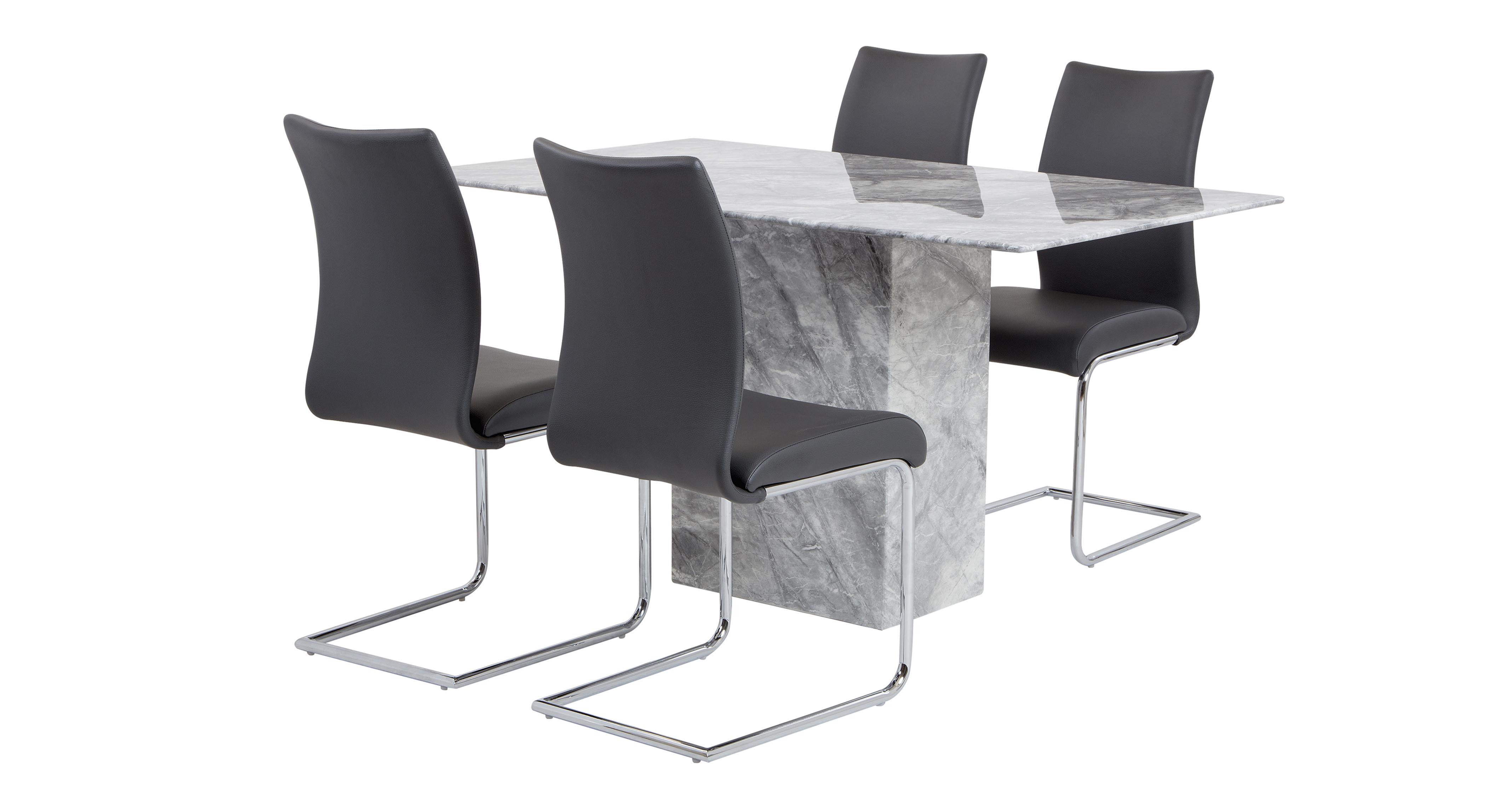 Dfs marble discount table and chairs