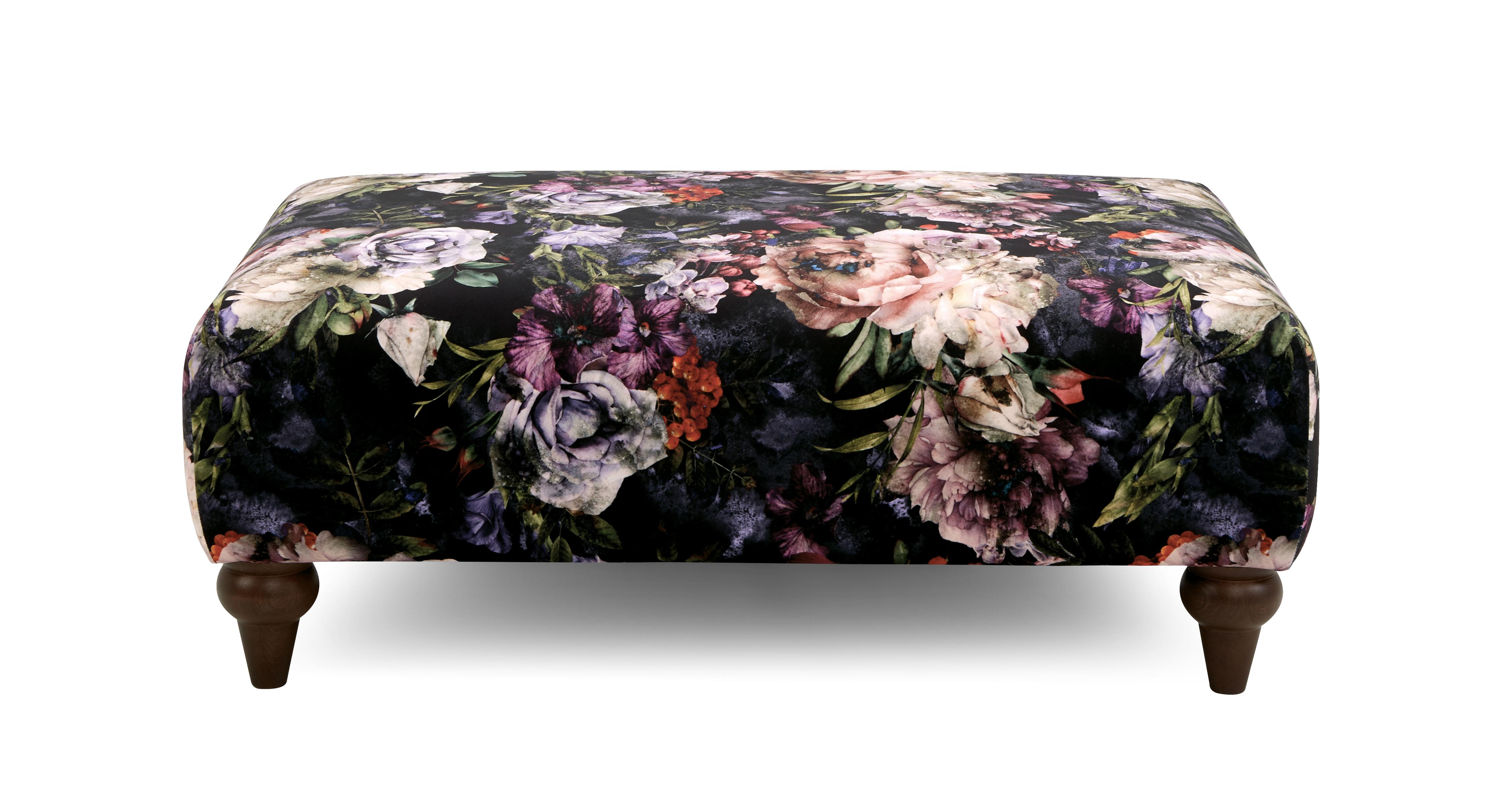 Dame Floral Banquette Footstool Dame Floral Dfs