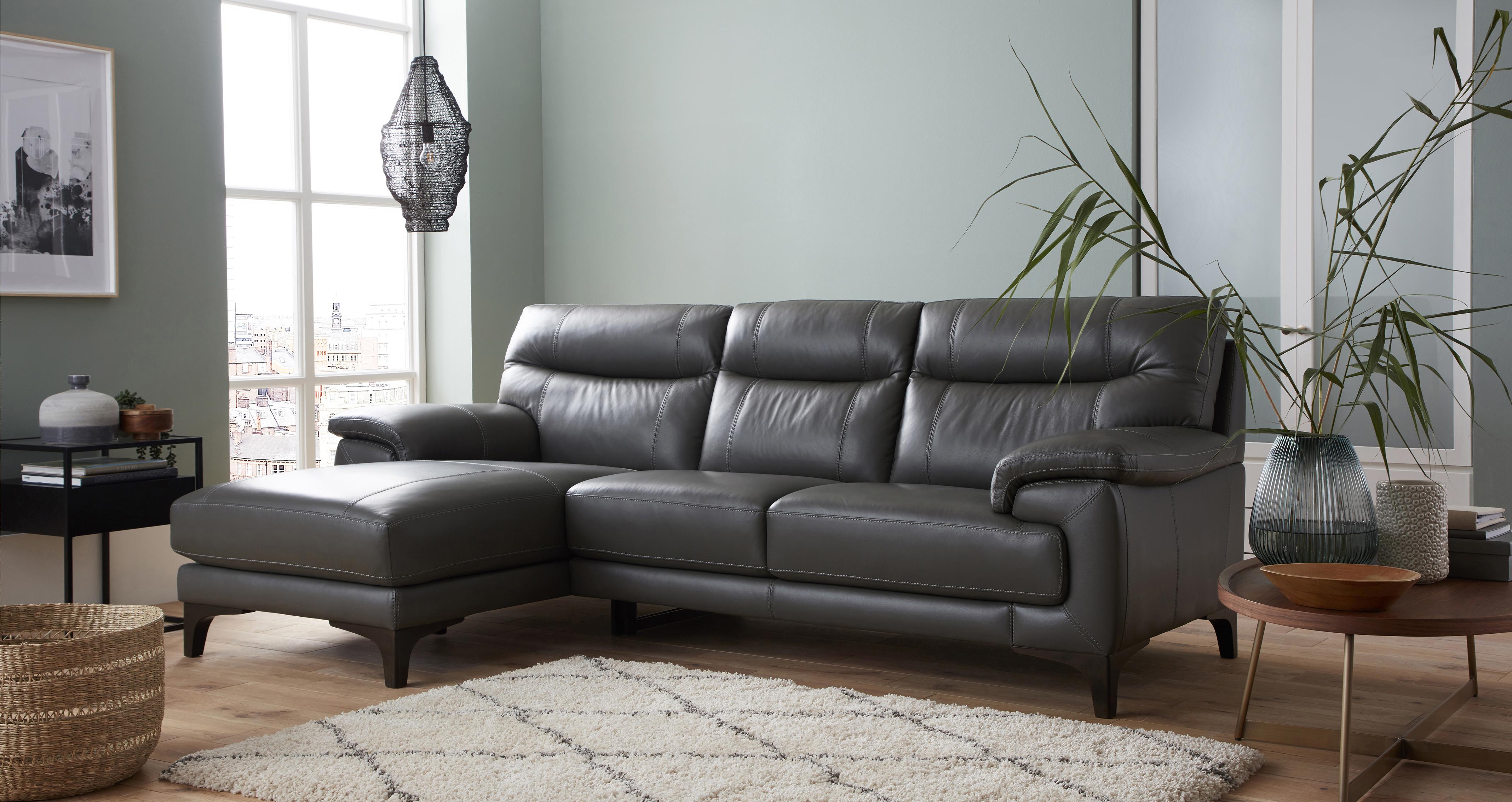 dfs leather sofas