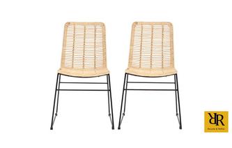 Set of 2 Dining Chairs 