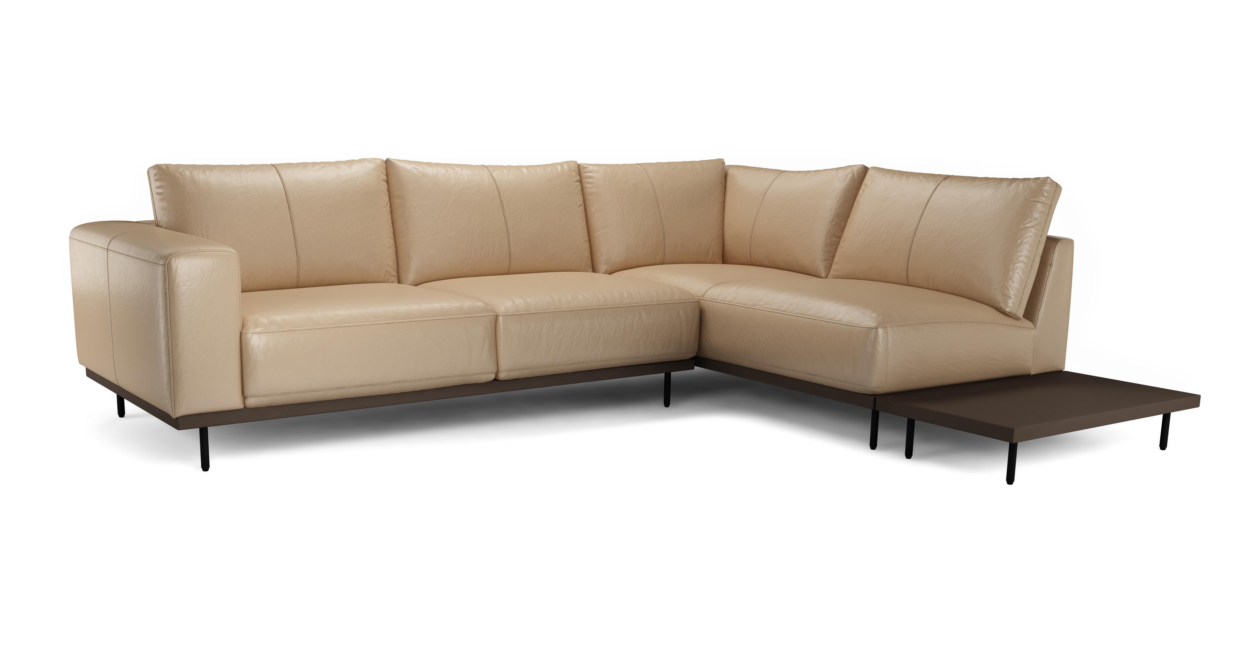 Danique Left Hand Facing Arm Open End Corner Table | DFS