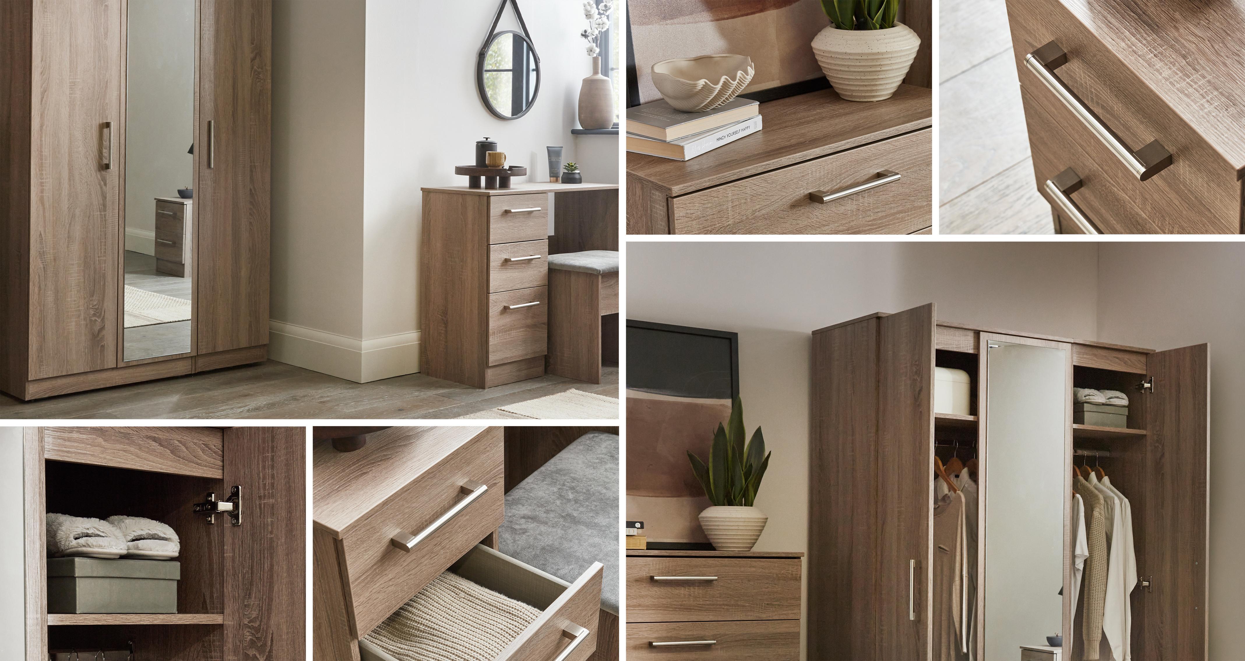 Danville Triple Mirrored Wardrobe | DFS