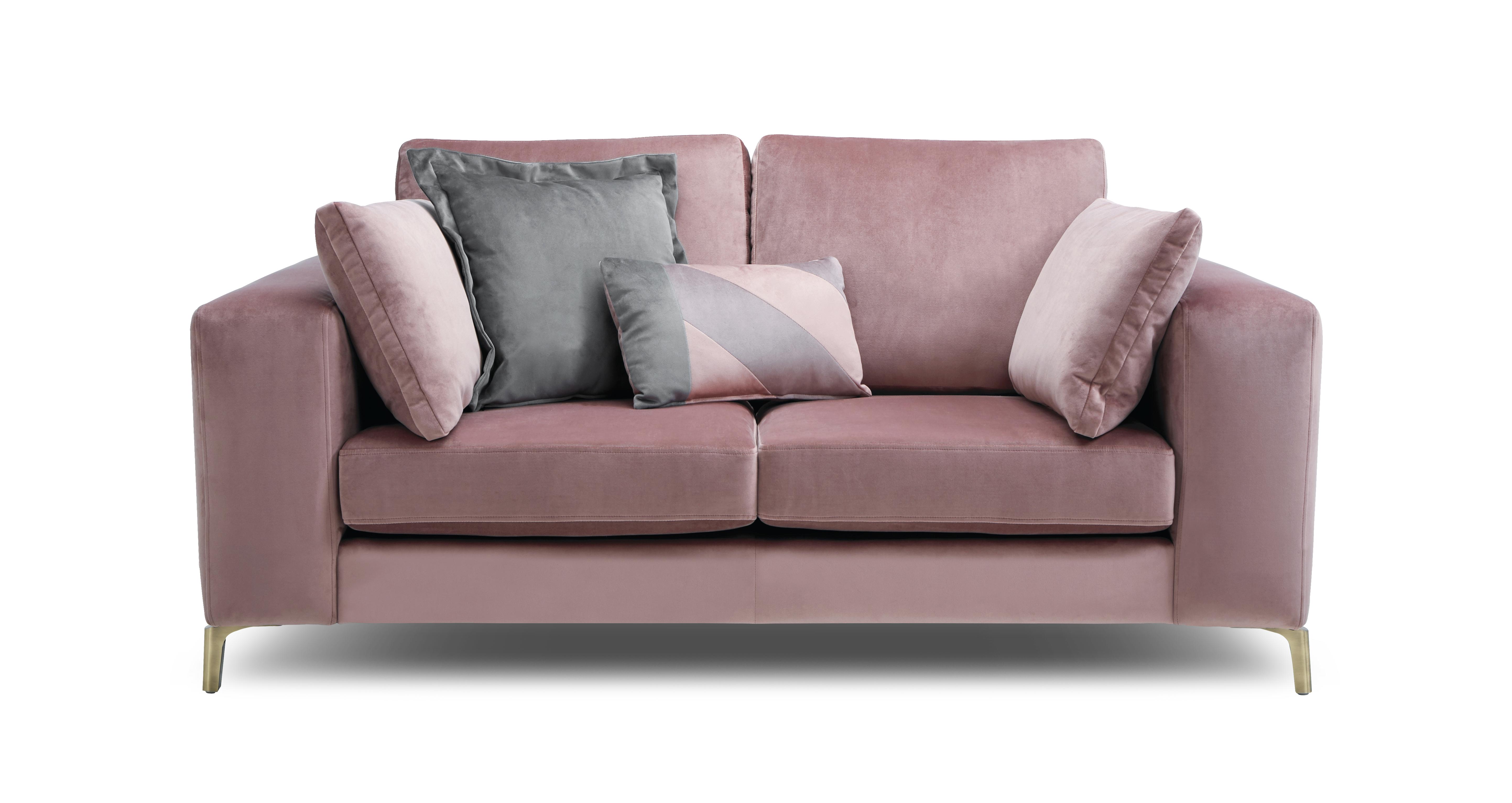 Dfs 2 seater velvet shop sofa