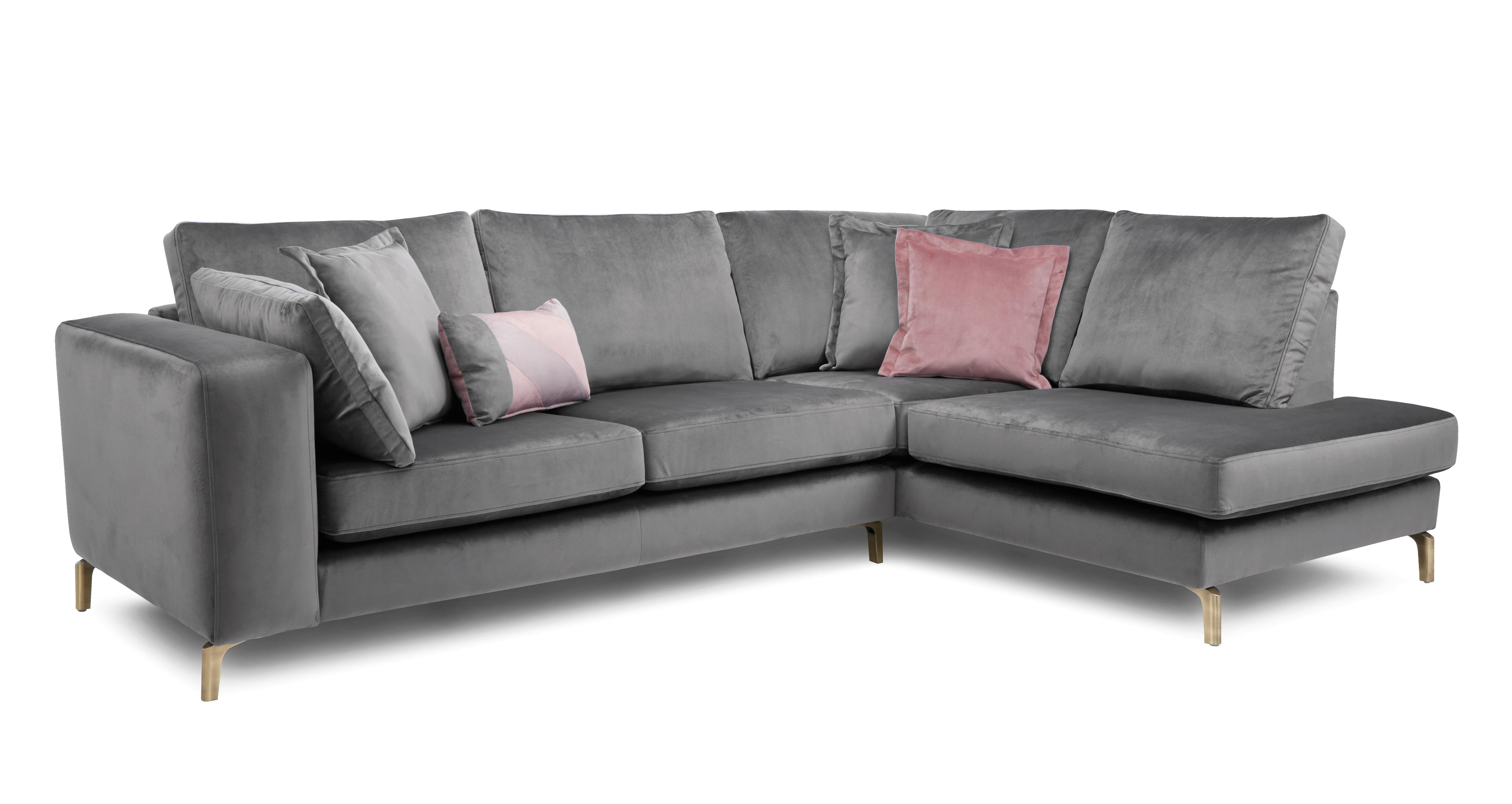 Dfs grey deals corner couch