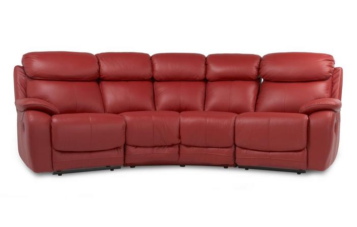 Daytona 4 Seater Curved Manual Double, 4 Seat Sofa With Recliners
