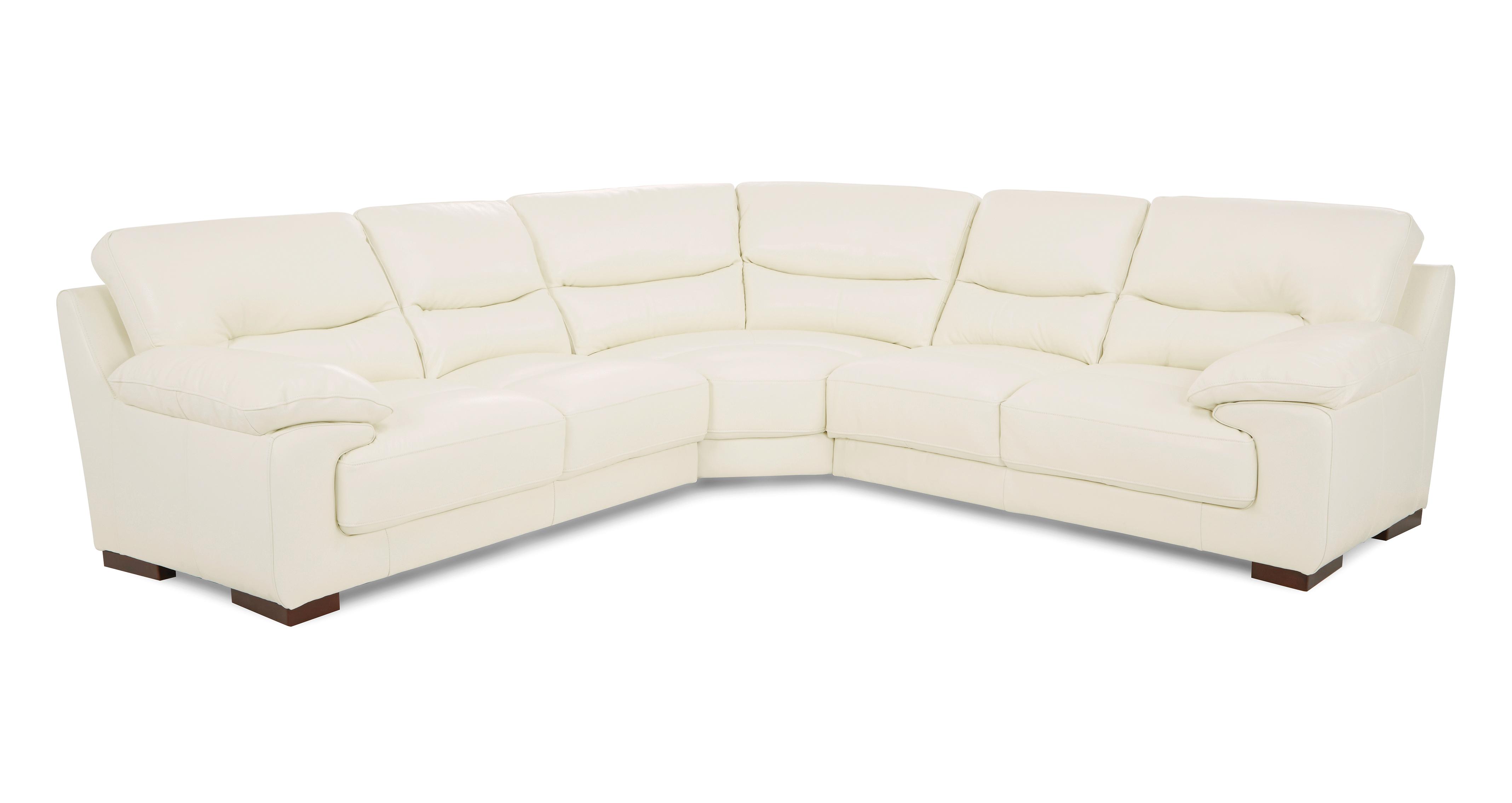 Dfs white store corner sofa