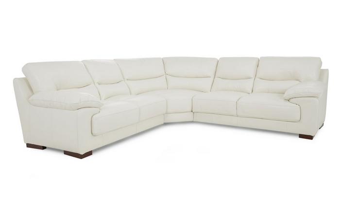 Dazzle Large Corner Sofa Dfs, Long White Leather Sofa