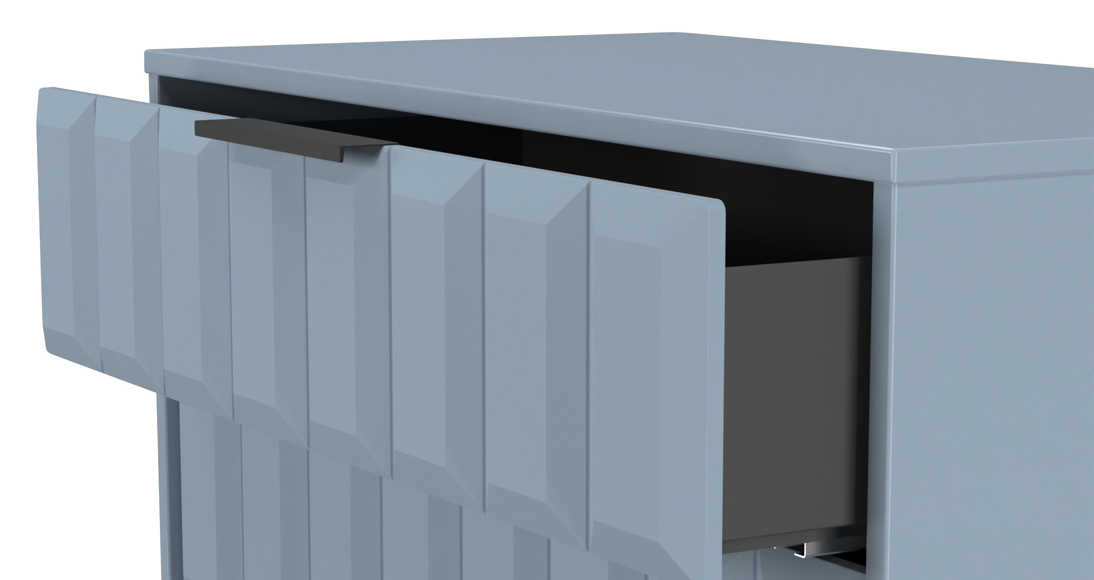 Demi 5 Drawer Chest in Demi Denim