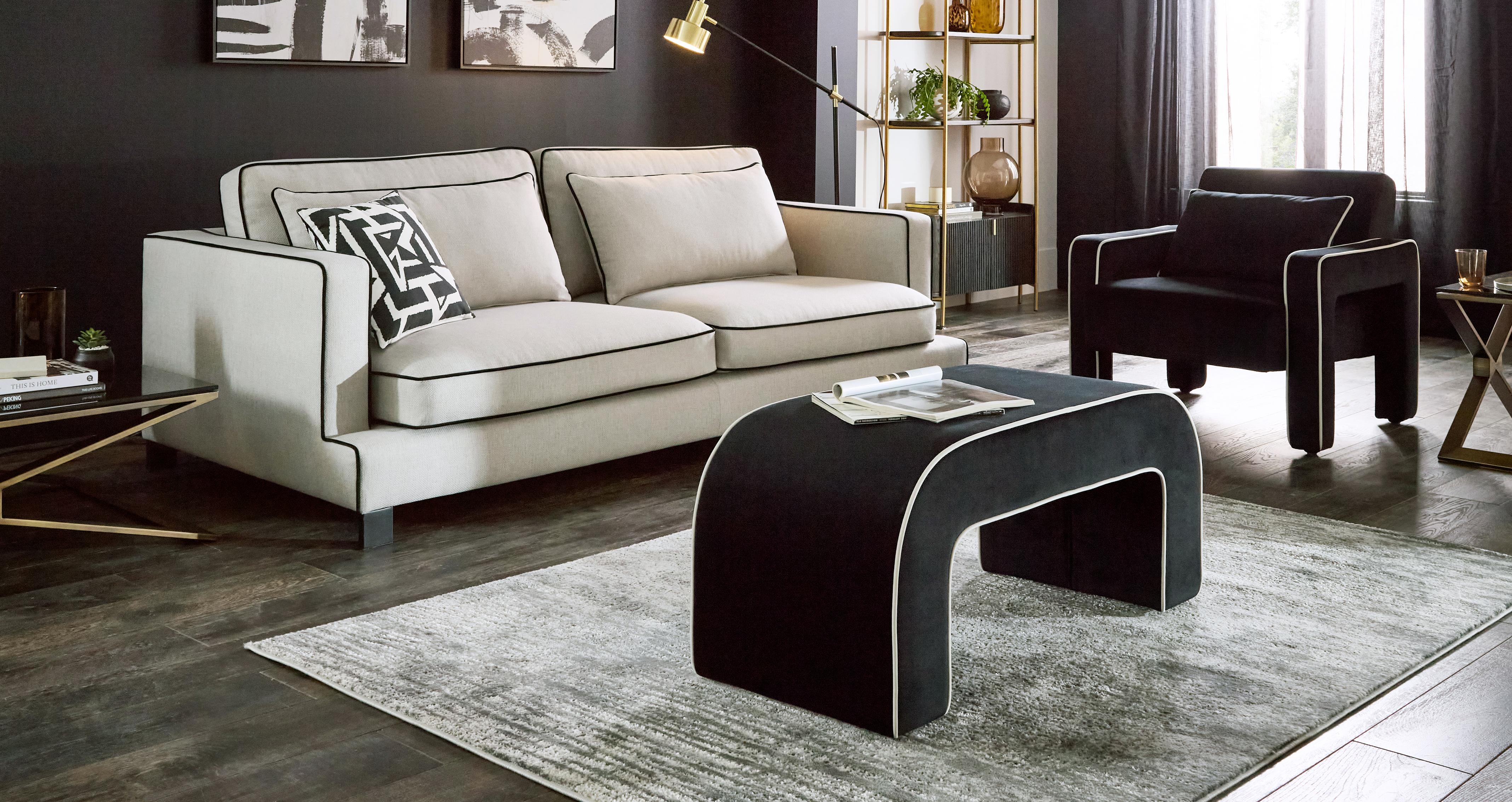 Demure Accent Chair in Demure Velvet Black