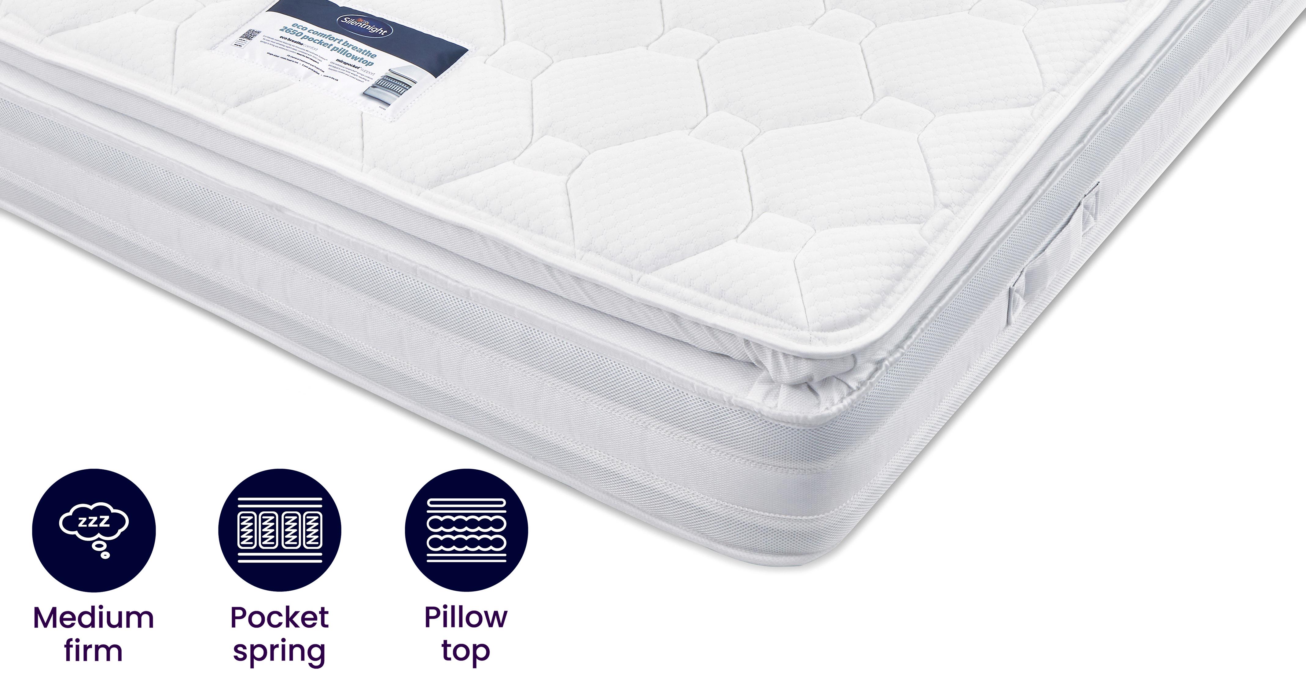 Comfort Sleep Alto Pillow Top Pocket Spring Medium Mattress