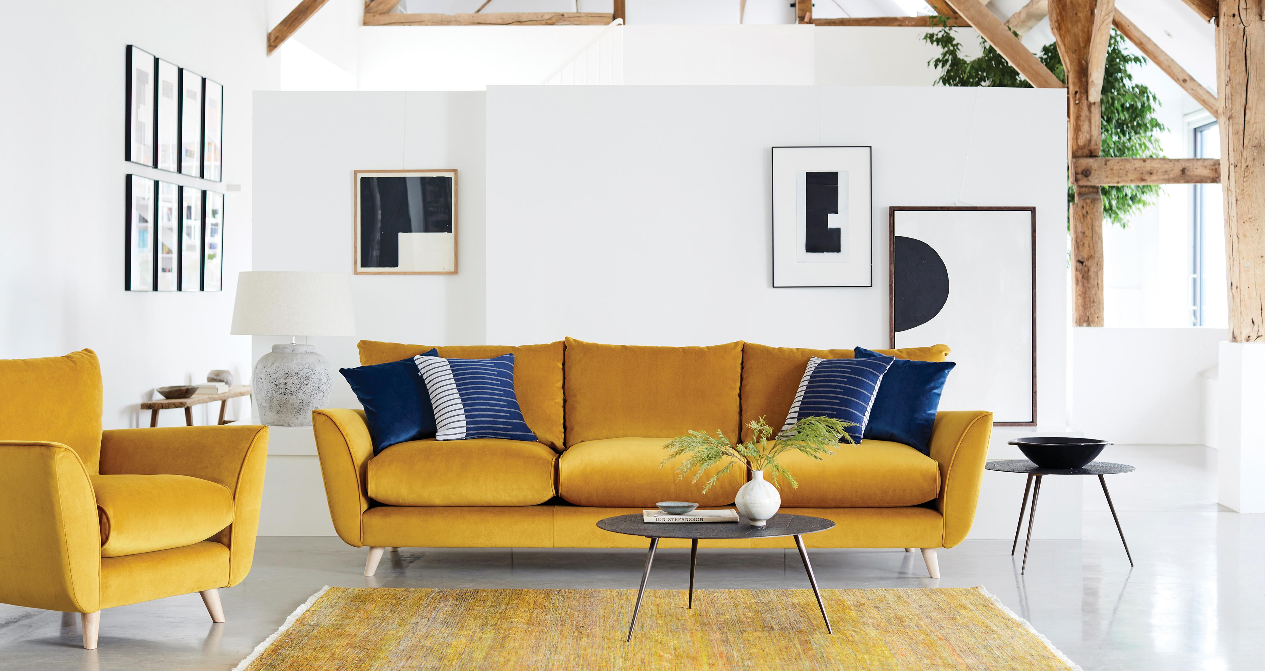 Edinburgh Velvet Grand Lounger Sofa DFS