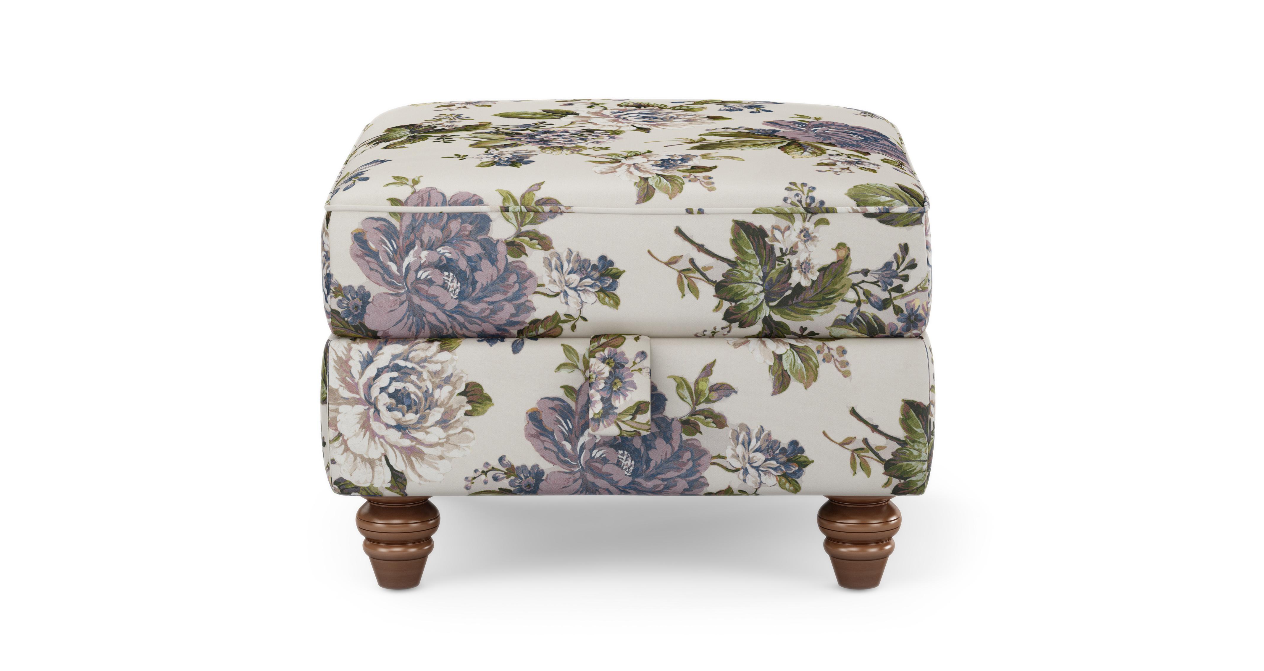 Ellie Floral Storage Footstool Ellie Floral DFS Ireland