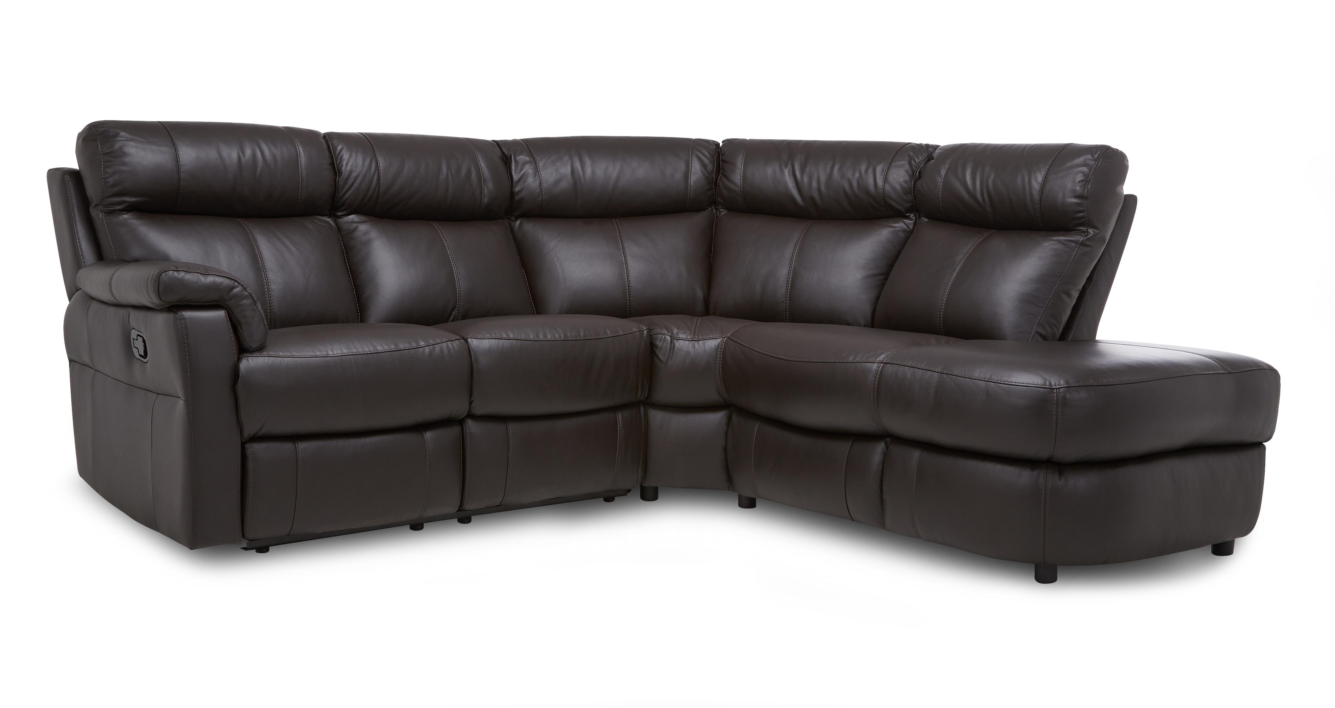 Dfs corner shop sofa brown