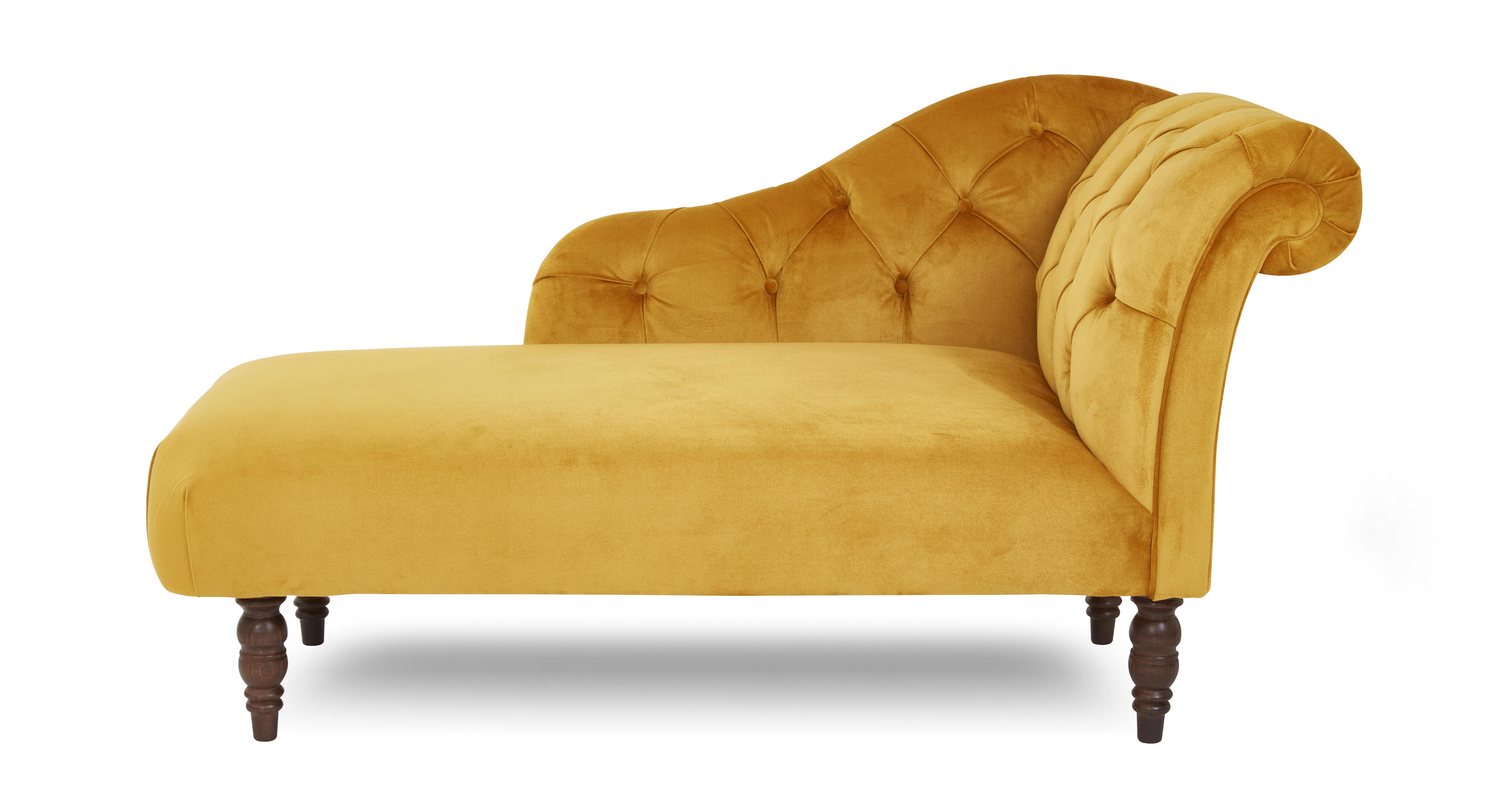 Chaise lounge 2024 mustard